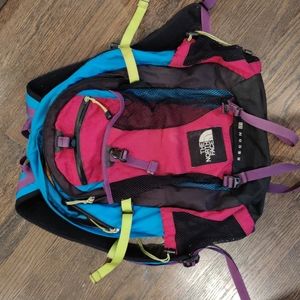 Neon North Face Hot Shot Backpack